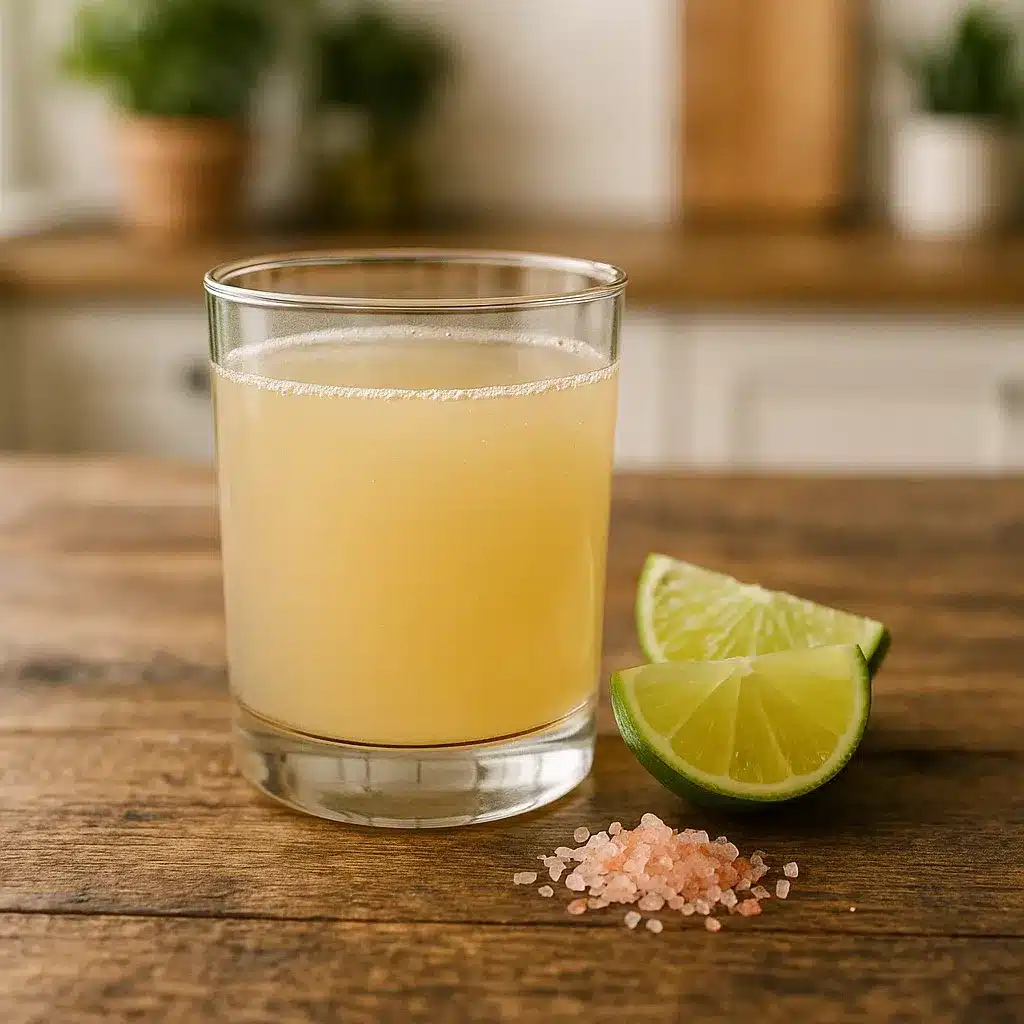 What Is the Brazilian Mounjaro Recipe? The Best 3-Ingredient Weight Loss Secret 4 Brazilian Mounjaro drink with lime and pink salt