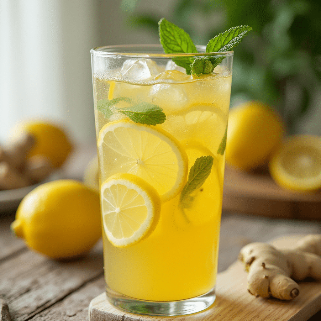 Brazilian Mounjaro Recipe: The 3-Ingredient Natural Drink Revolutionizing Weight Loss 5 Brazilian Mounjaro Recipe drink in glass with lemon and ginger
