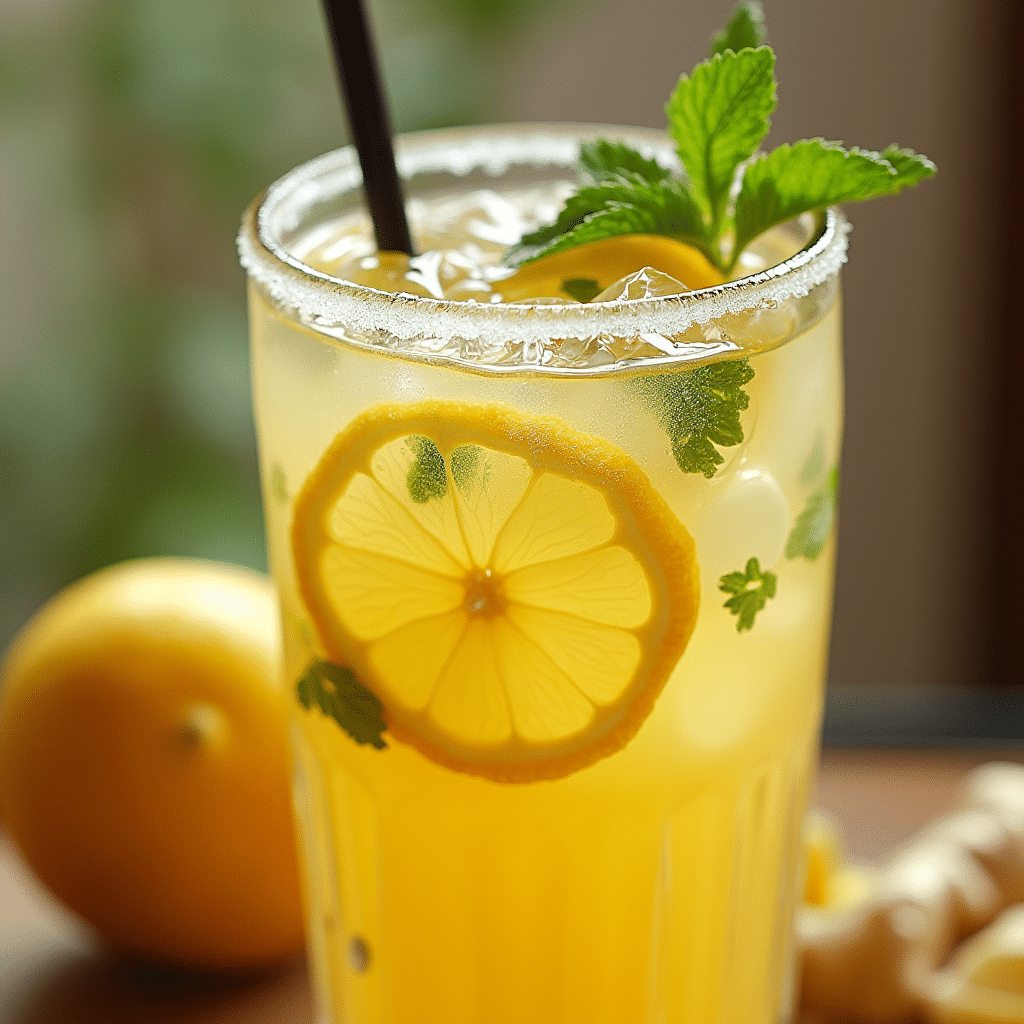 Brazilian Mounjaro Recipe: The 3-Ingredient Natural Drink Revolutionizing Weight Loss 4 Brazilian Mounjaro Recipe drink in glass with lemon and ginger