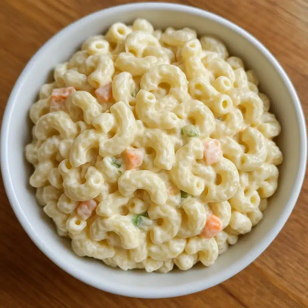 Hawaiian Bros Macaroni Salad Recipe – The Best Creamy Island Favorite 4 Hawaiian Bros Macaroni Salad Recipe in creamy texture