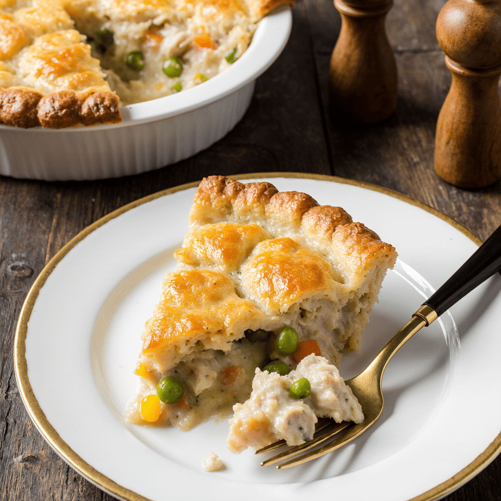 Chicken Pot Pie : The Best Homemade Comfort Recipe for Family Dinners 4 Homemade chicken pot pie fresh from the oven