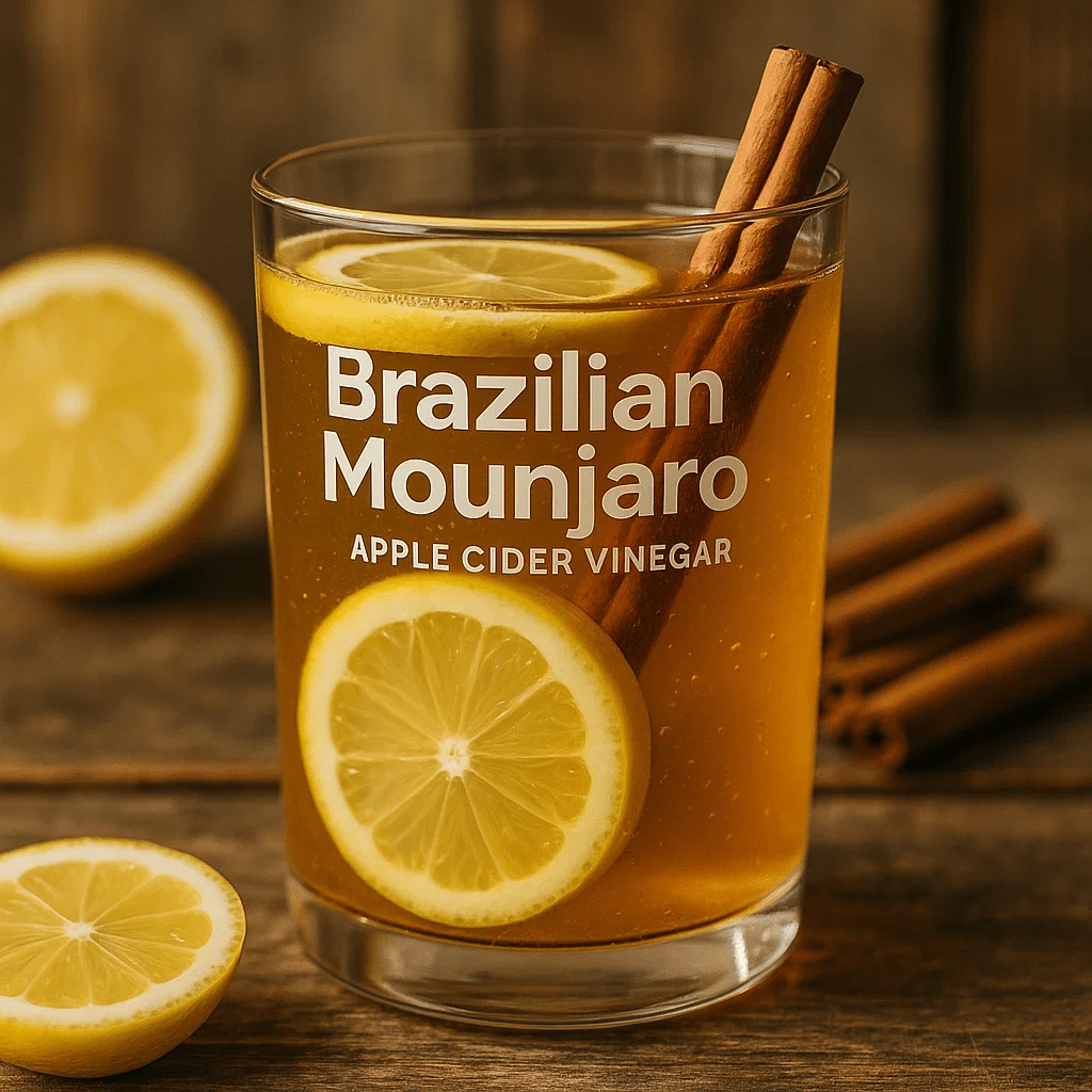 Brazilian Mounjaro Recipe with Apple Cider Vinegar – The Best 3-Ingredient Fat Burner 5 Brazilian Mounjaro recipe with apple cider vinegar in a glass