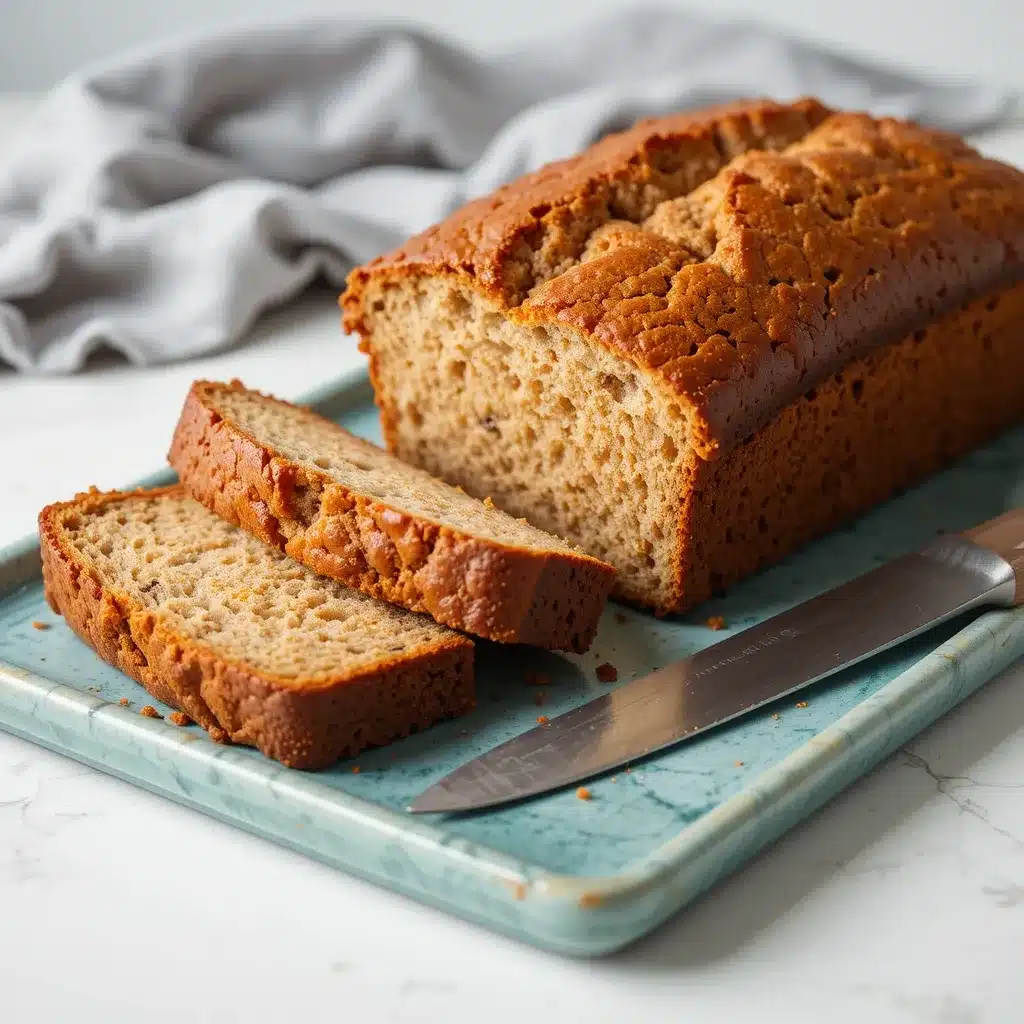 Freshly baked banana bread with moist texture easy banana bread recipe sliced loaf close-up