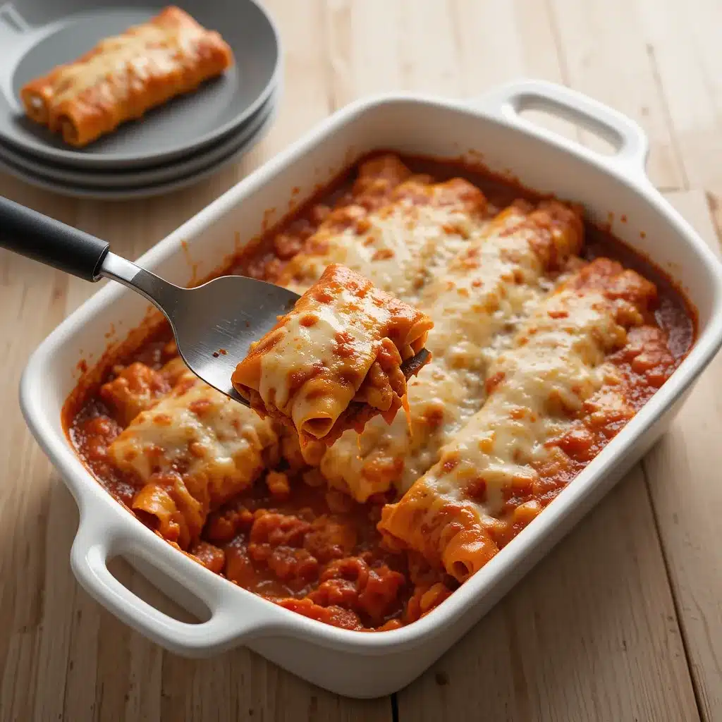 Chicken Enchiladas – The Ultimate Guide to Flavor-Packed Perfection 5 Cheesy chicken enchiladas fresh from the oven
