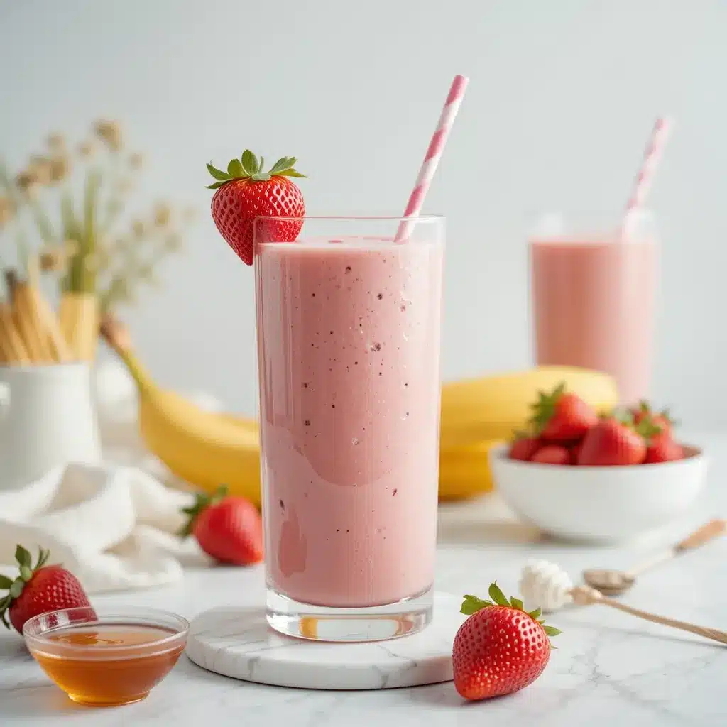 Strawberry Banana Smoothie Recipe Without Yogurt (Easy, Creamy & Dairy-Free) 4 Strawberry banana smoothie recipe without yogurt served in mason jar