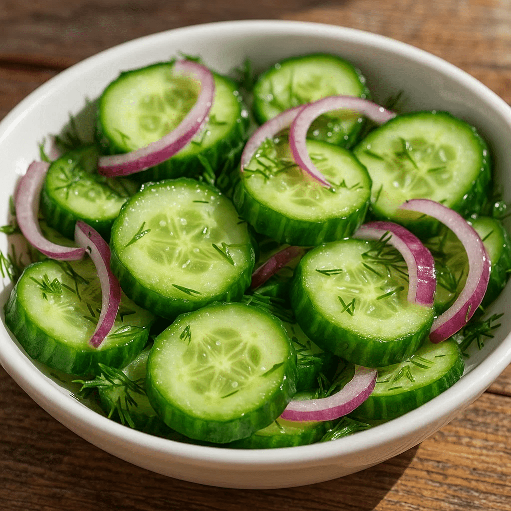 Crispy Cucumber Salad : The Best 9-Step Crunchy Recipe Guide (2025) 5 crispy cucumber salad in a white bowl with herbs