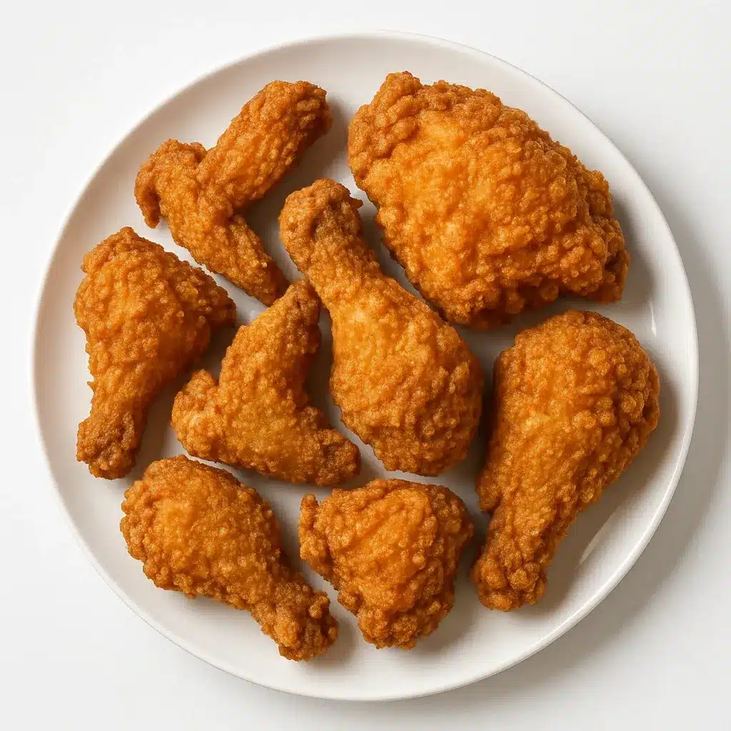 Spicy Southern Fried Chicken – The Best Crispy & Fiery Recipe Ever 4 crispy spicy southern fried chicken in skillet