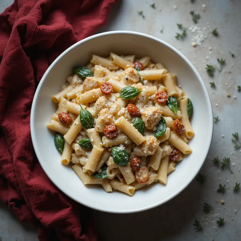 Marry Me Chicken Pasta – The Best 30-Minute Romantic Recipe 5 Creamy Marry Me Chicken Pasta in skillet