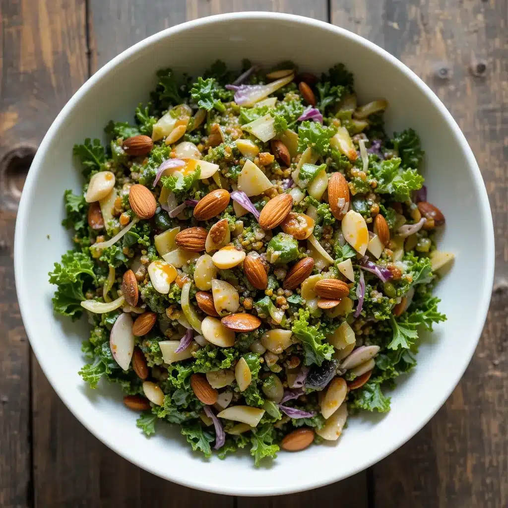 Chick Fil A Kale Salad Recipe – The Best 3-Step Healthy Copycat 4 chick fil a kale salad recipe with almonds and maple dressing