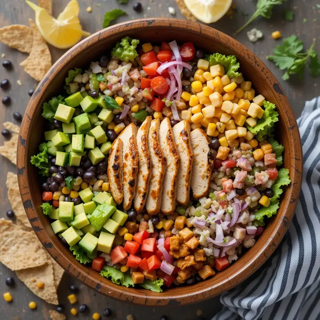 Southwest Chicken Salad Recipe: The Ultimate Flavor-Packed Guide 5 Southwest chicken salad recipe in a ceramic bowl with toppings