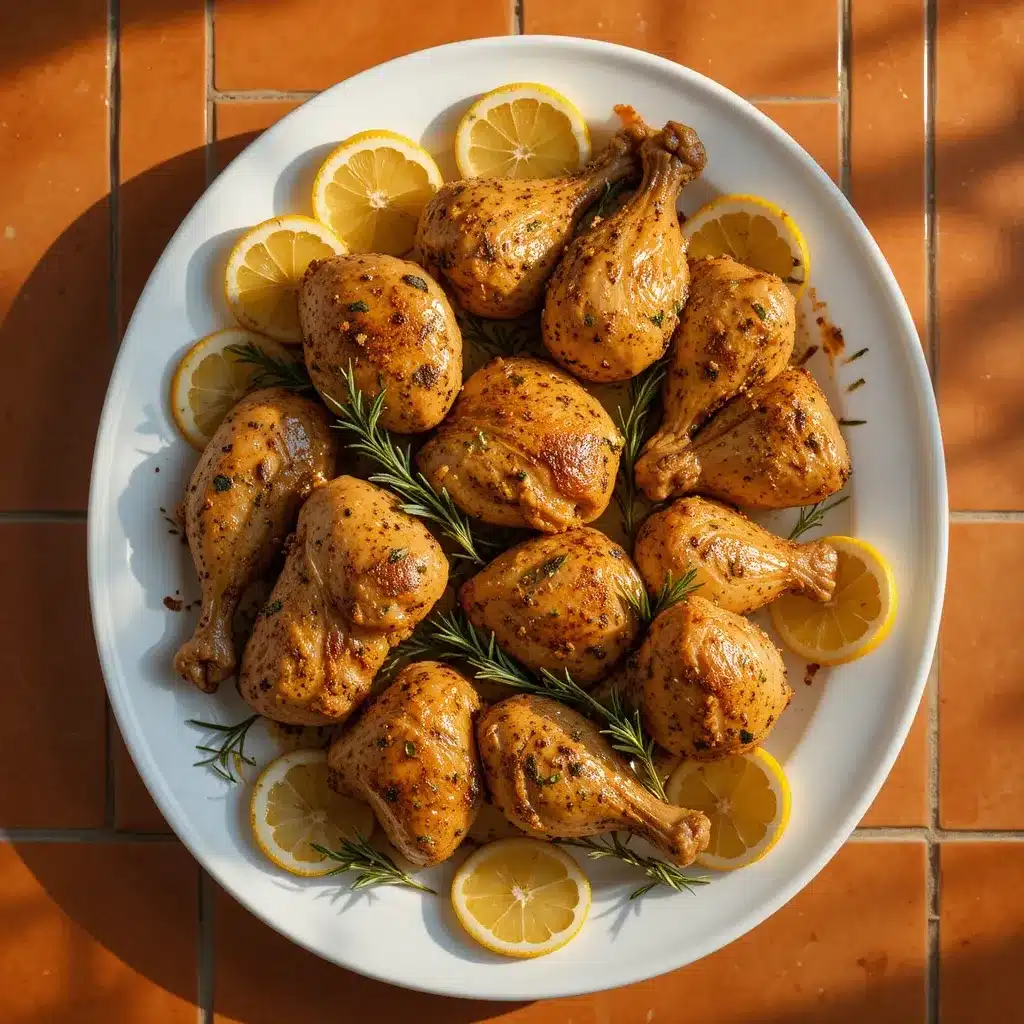 Lemon Herb Roasted Chicken – The Best Juicy Recipe You’ll Ever Make 5 lemon herb roasted chicken in rustic baking pan