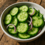 Crispy Cucumber Salad : The Best 9-Step Crunchy Recipe Guide (2025) 6 crispy cucumber salad in a white bowl with herbs