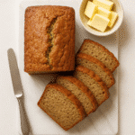Banana Bread Recipe : The Best Moist & Easy Loaf Ever 6 Moist banana bread recipe sliced on a wooden board